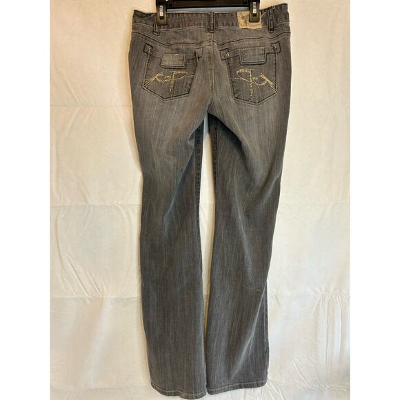 C7P Jeans Bootcut Women's Juniors Size 5 GUC Gray - Picture 3 of 5